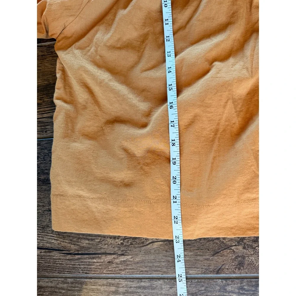 Evereve Womens One Shoulder Puff Sleeve Blouse Camel Tan Top - Picture 4 of 6